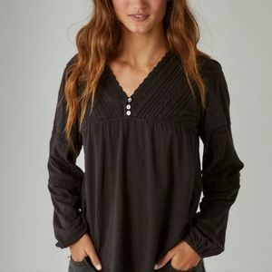 NWT Boho long sleeve peasant top, XS originally $89.50